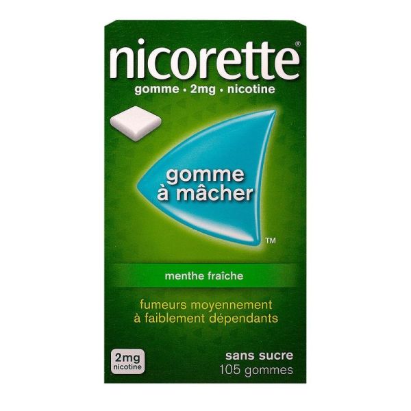 Nicorette 2Mg Gom Ment Frai S/S105