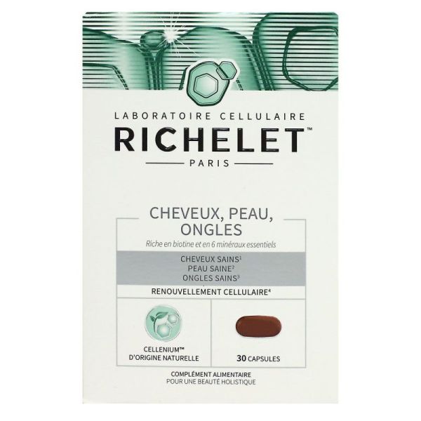 Richelet Cheveux/Peau/Ongle Cpr 30
