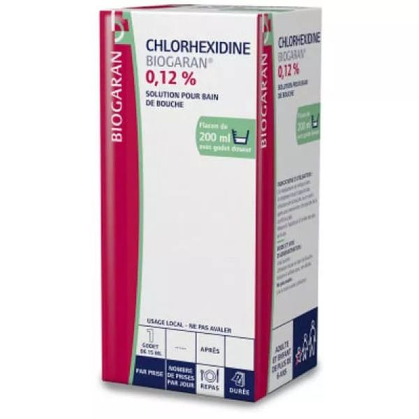 Chlorhexidine 0,12% Biog Fl 200Ml