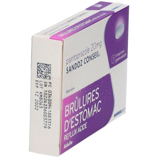 Pantoprazole 20Mg Sandoz Conseil Cpr 14