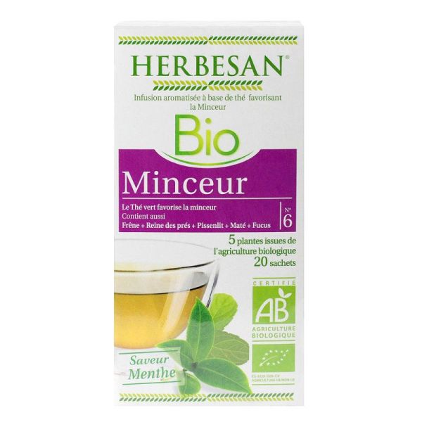 Herbesan Infusion Bio Minceur 20 Sachets