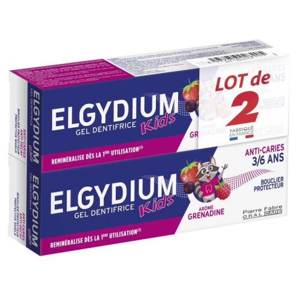 Elgydium Dent Kids 3/6 Grenade 50Mlx2