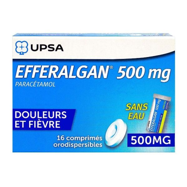 Efferalgan 500Mg Cpr Orodisp 16