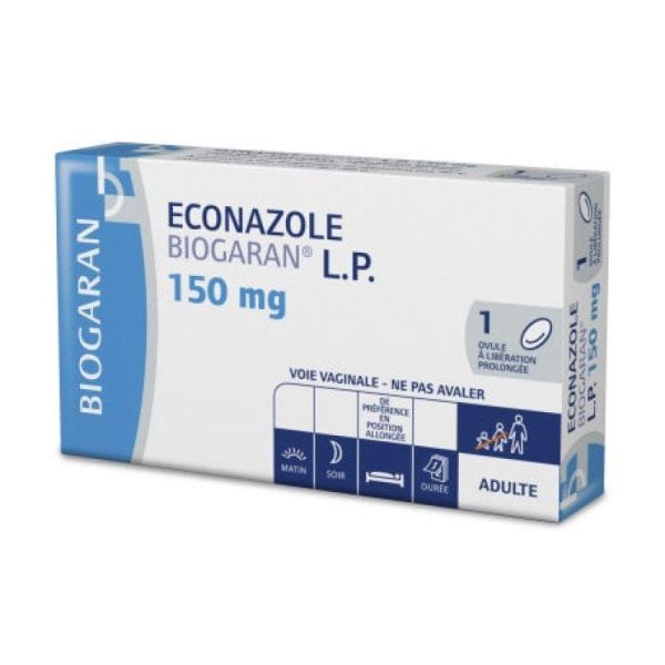 Econazole Lp 150Mg Biogaran Ovule1