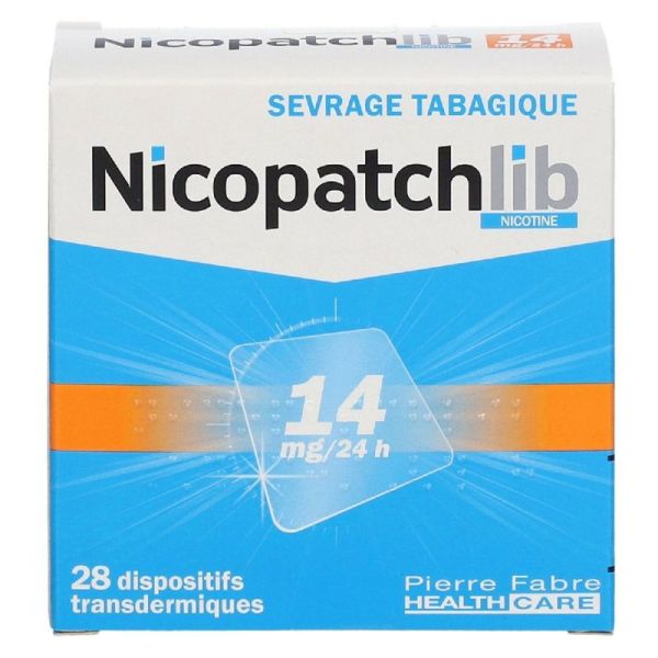 Nicopatchlib 14Mg/24H Dispositif Transdermique 28