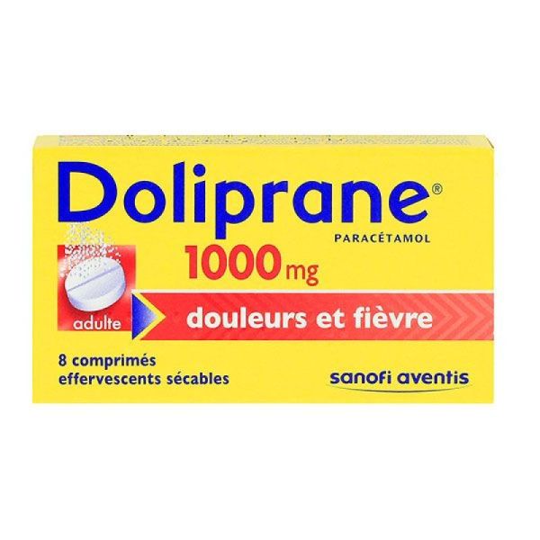 Doliprane 1 000Mg Cpr Eff Sec 8