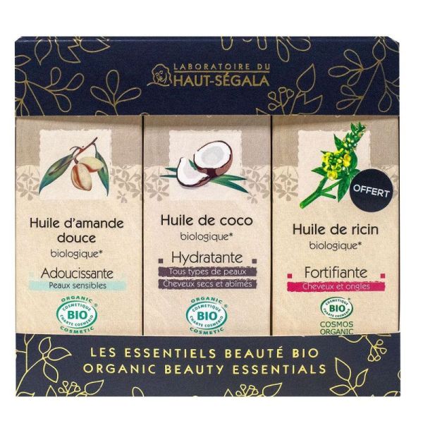 Coffret huiles végétales Les Essentiels Beauté Bio