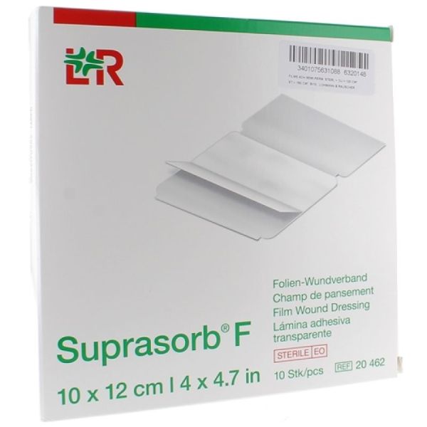 Suprasorb F Film adhésif transparent - 10cmx12cm - Bte/10 - Stérile - LPP