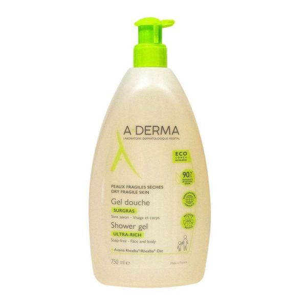 A Derma Gel Douche Surgras 750 Ml