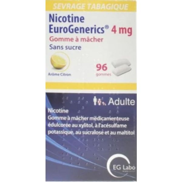 Nicotine 2Mg Erg Gom Citron S/S 96