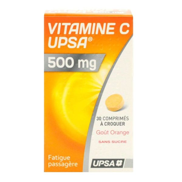 Vit C 500Mg Upsa Cpr Croq 30