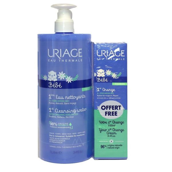 Uriage Bébé 1ère Eau Nettoyante Sans Rinçage 1 L