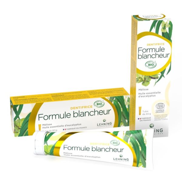 Dentifrice formule blancheur bio