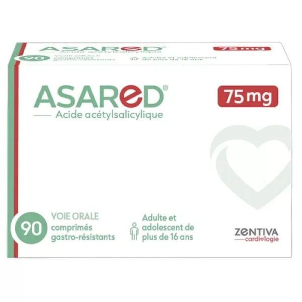 Acide Acetyls  Asared 75Mg Cpr 90