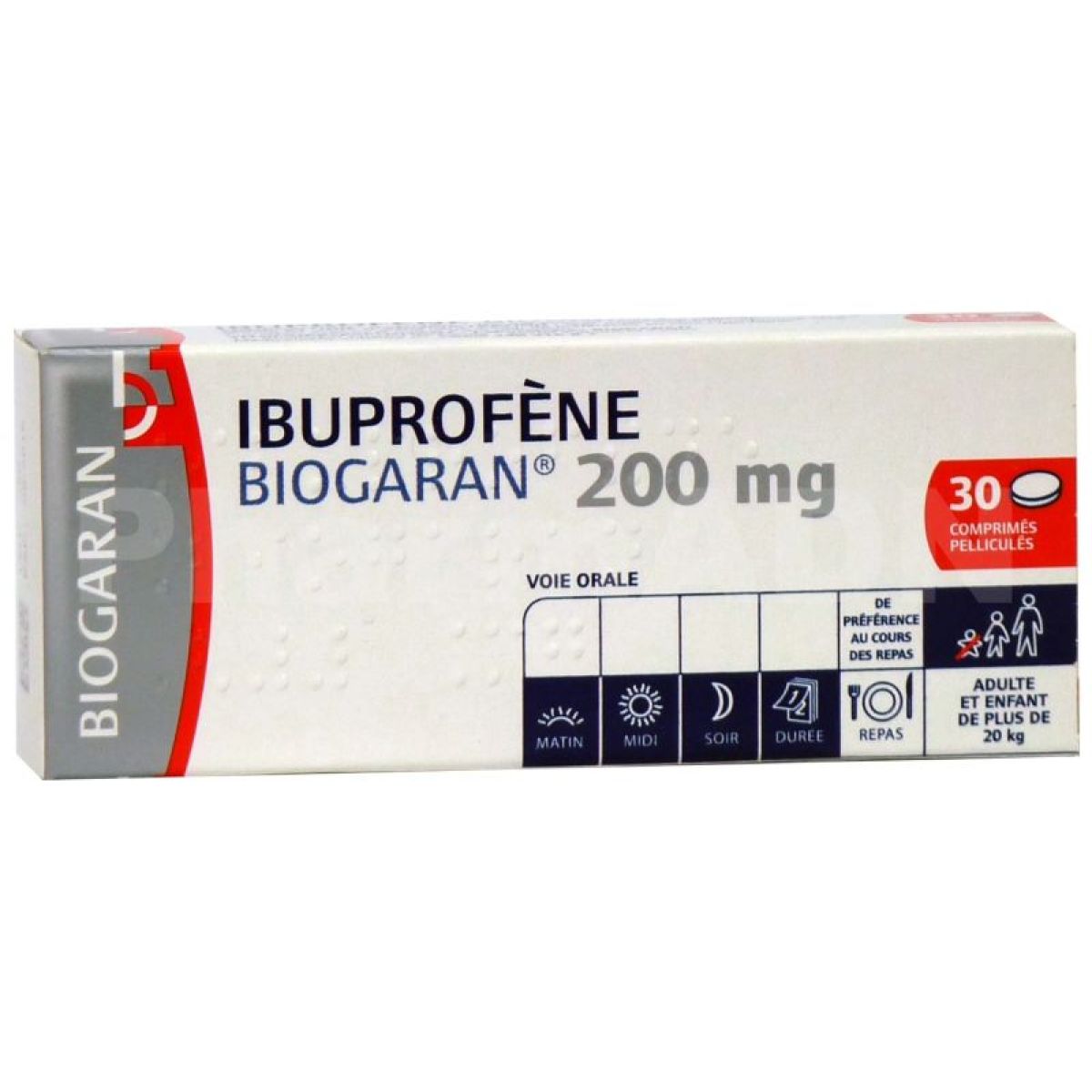 Ibuprofène 200mg Biogaran - Soulagement de la Douleur et Fièvre