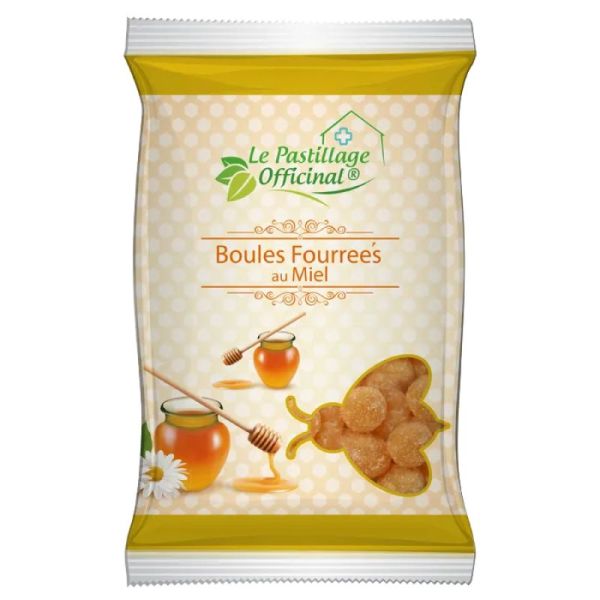 Le Pastillage Boule Fourr Miel 80G