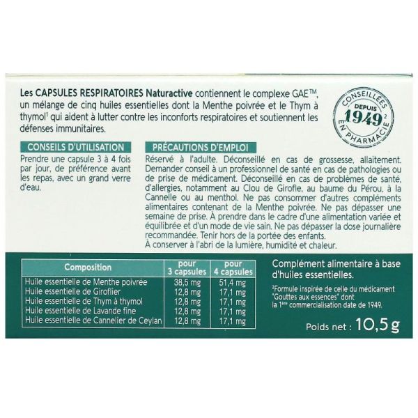 Naturactiv Respi Bio Caps 30