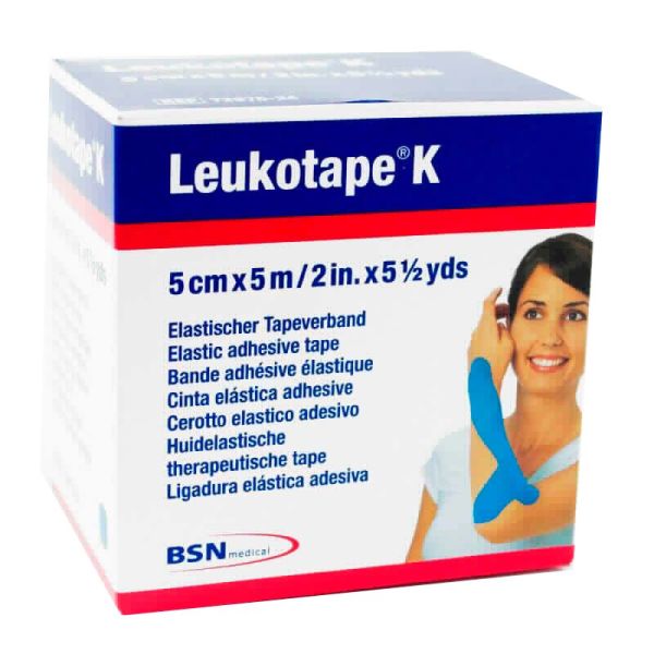 Bande Leukotape K Bleu Ciel 5Cm x 5M