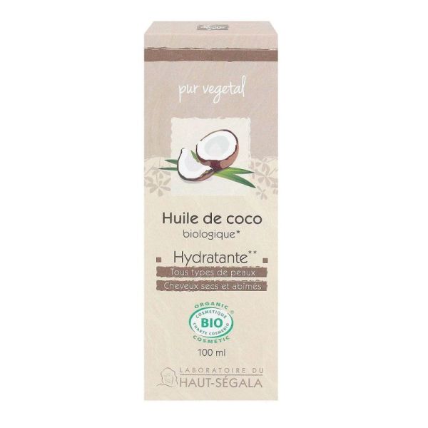 Huile de coco bio Pur Vegetal 100ml