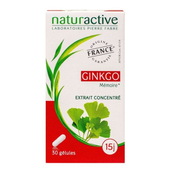Naturactive Ginkgo Gélules 30