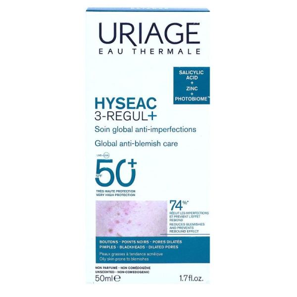 Uriage Hyseac 3-Regul Spf50+ 50Ml