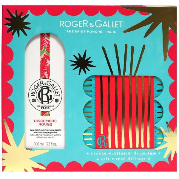 Rg Coffret Gingembre Rouge 100Ml + Diffuseur