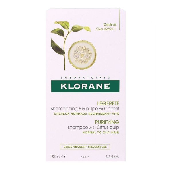 Klorane Shampooing Cédrat 200ml