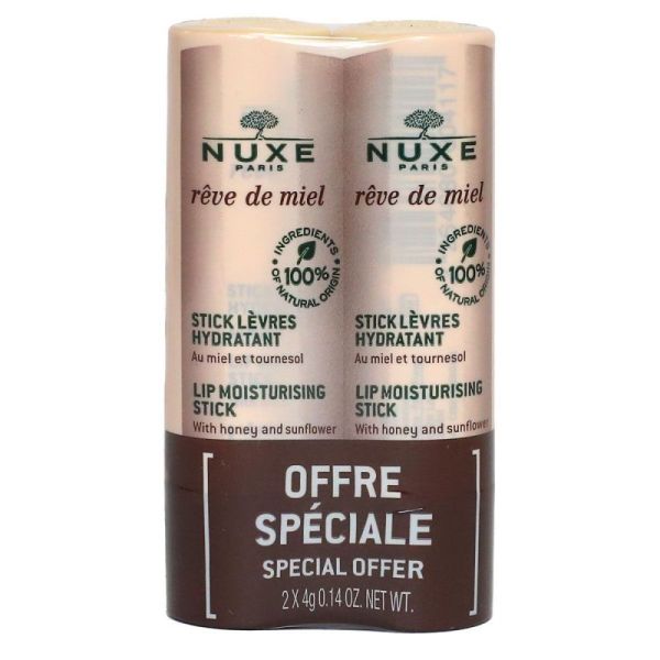Nuxe Rêve de Miel Stick Lèvres Duo