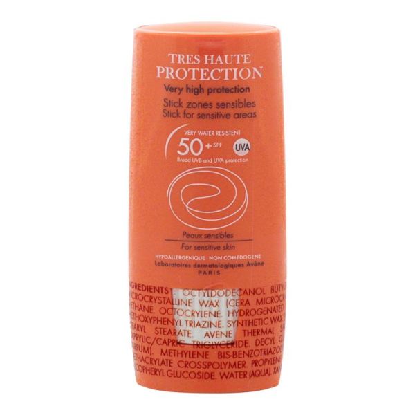 Avene-Solaire Stick 50+ Zones Sensibles 8G