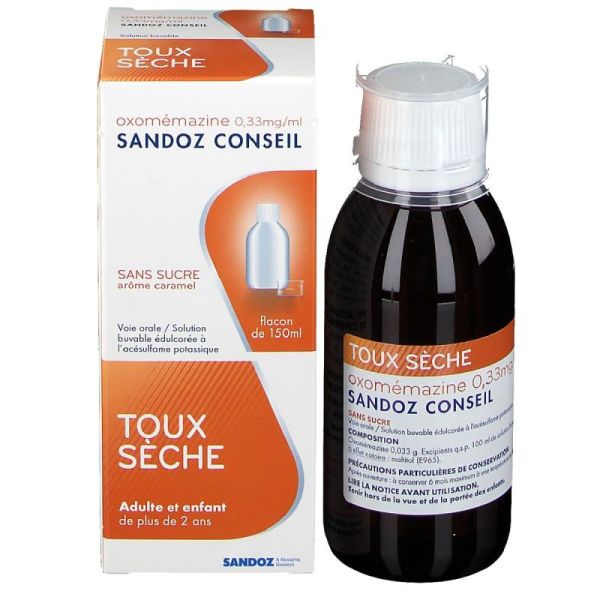 Oxomemazine 0,33Mg/Ml Sdc S/S150Ml