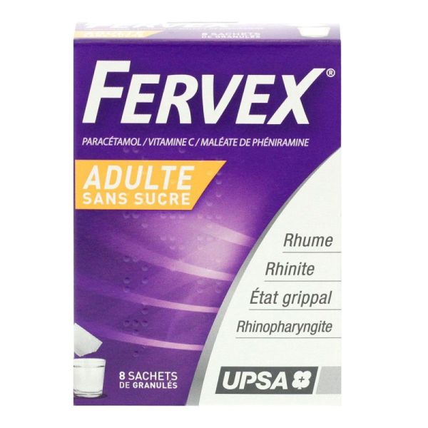 Fervex Adultes S/S Sachet 8