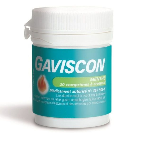 Gaviscon Menthe Cpr A/Croq 20