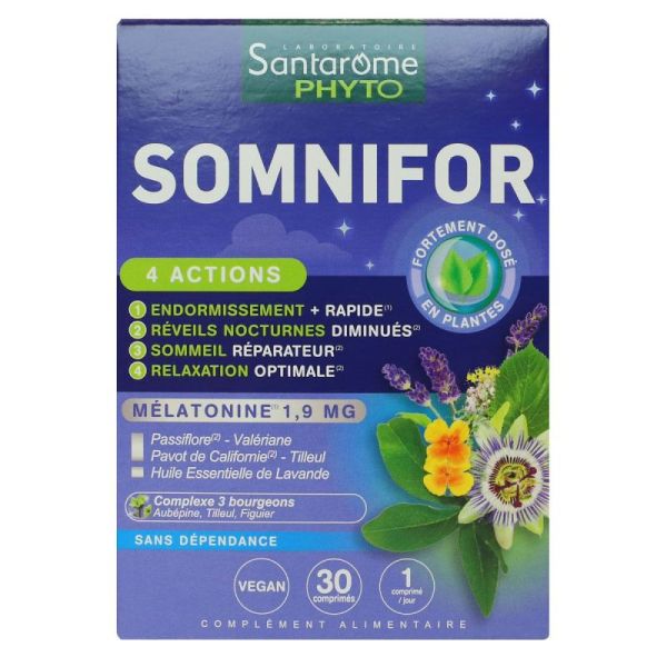 Somnifor mélatonine 1,9mg 30 comprimés