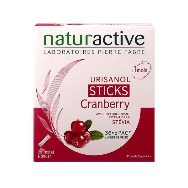 Urisanol Stevia Cranberry Stick 28