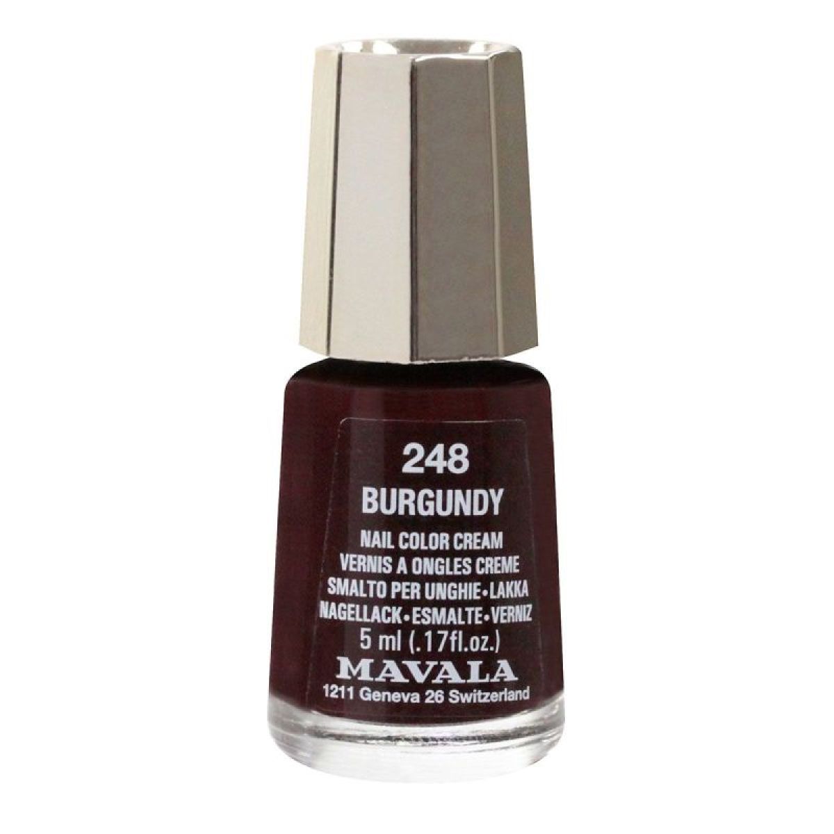 Mavala Vernis Burgundy Mini 5ml - Teinte Sophistiquée et Longue Tenue