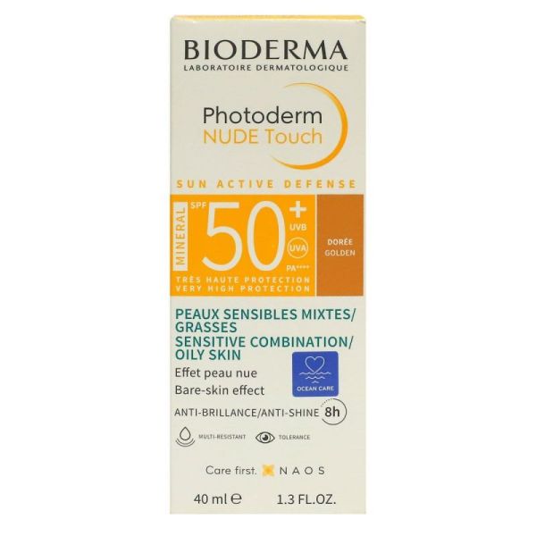 Photoderm Nude Touche SPF50+ teinte dorée 40ml