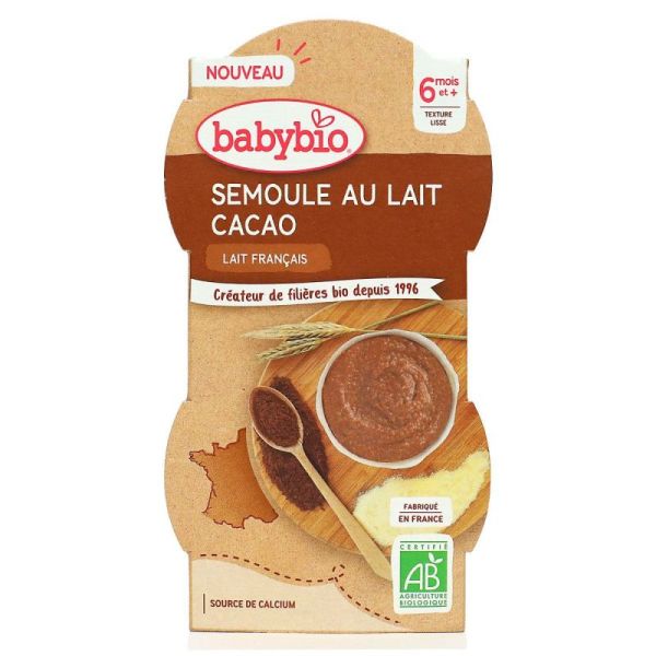 Semoule au lait cacao 6mois+ 225g