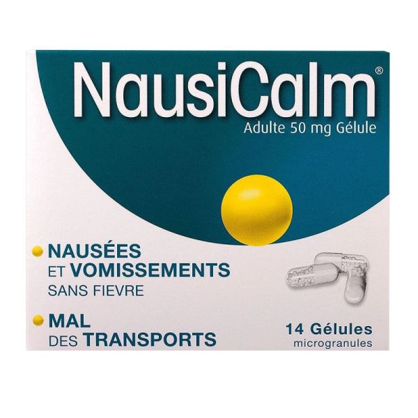 Nausicalm 50Mg Ad Gelule 14