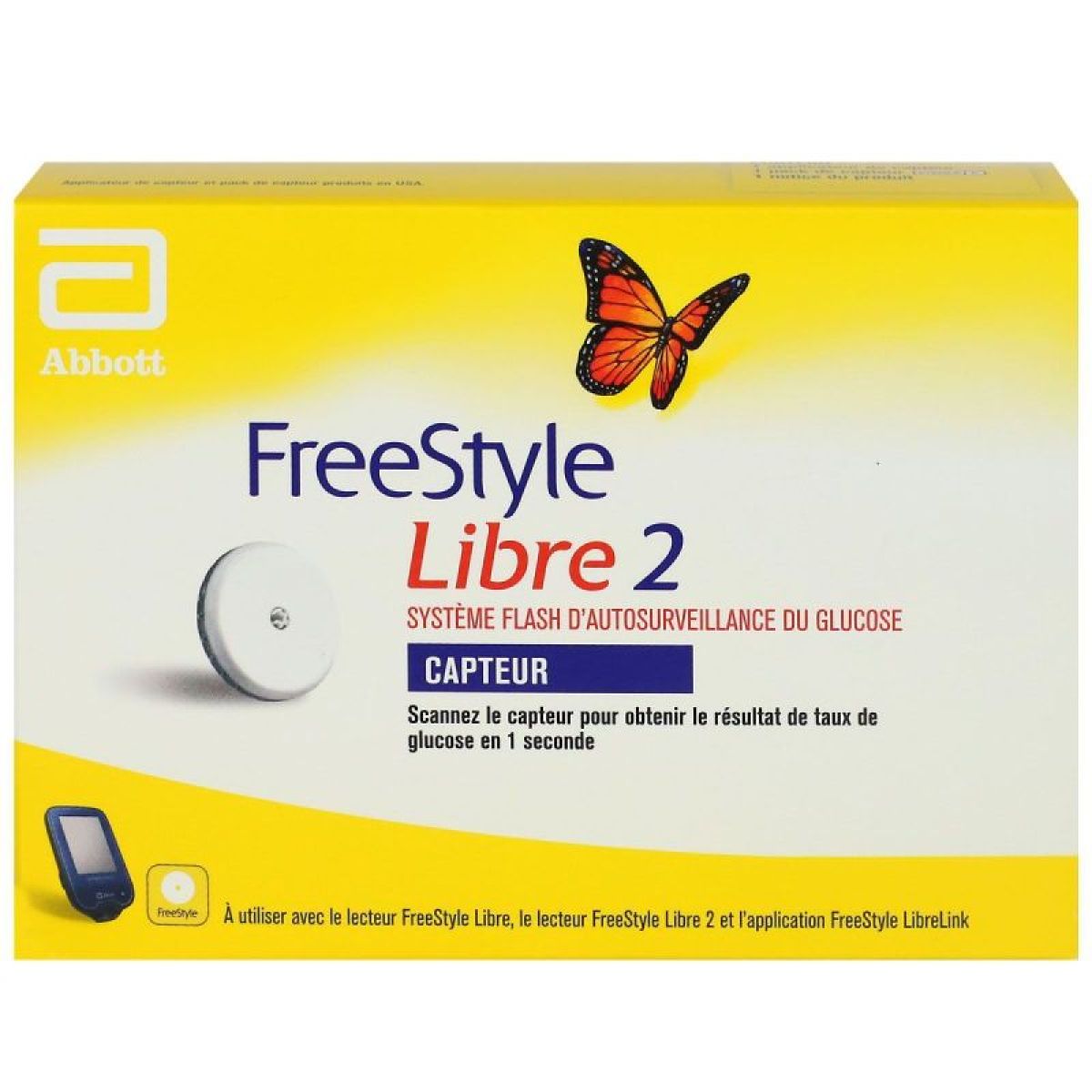 Freestyle Libre 2 Capteur pour la mesure du diabète