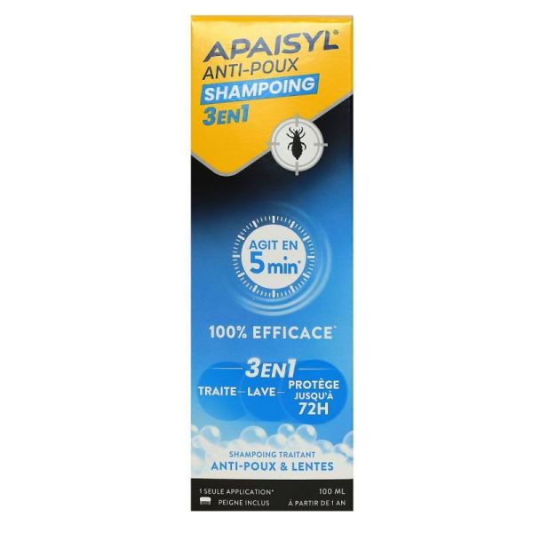 Apaisyl A/Poux Sh 3En1 100Ml
