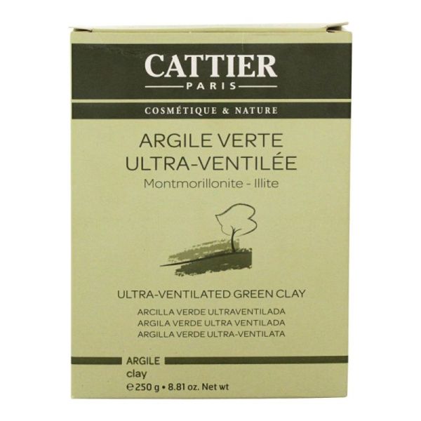 Argile Cattier Pdr Ult Ventil Verte B/250G