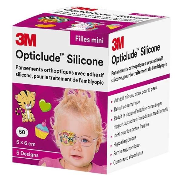 Opticlude Girl Pansements Orthoptiques Mini B/50