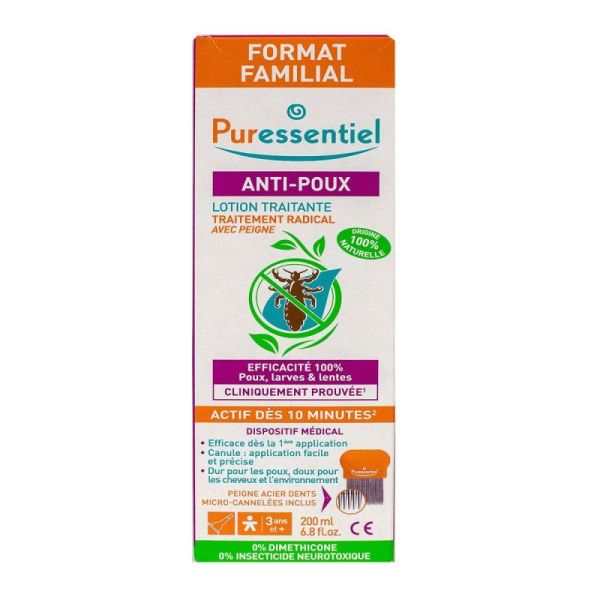 Puressentiel Lot A/Poux200Ml+Peign