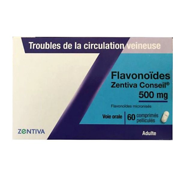 Flavonoide 500mg Zentiva Comprimés 60