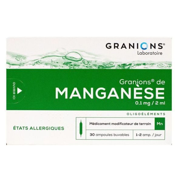 Granions Manganèse Ampoules Buv 2ml x30