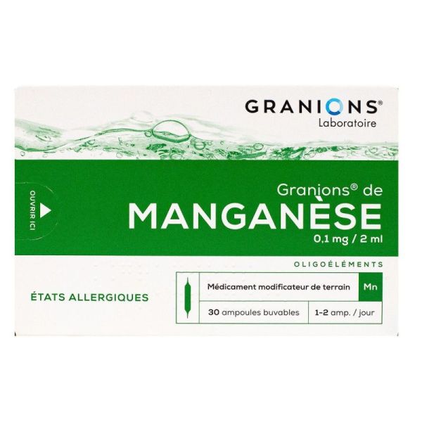 Granions Manganese Amp Buv 2Ml 30