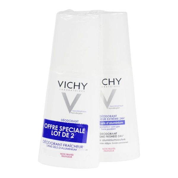 Vichy Deod Vapo Fruite Ss Sel D'alu Lot2