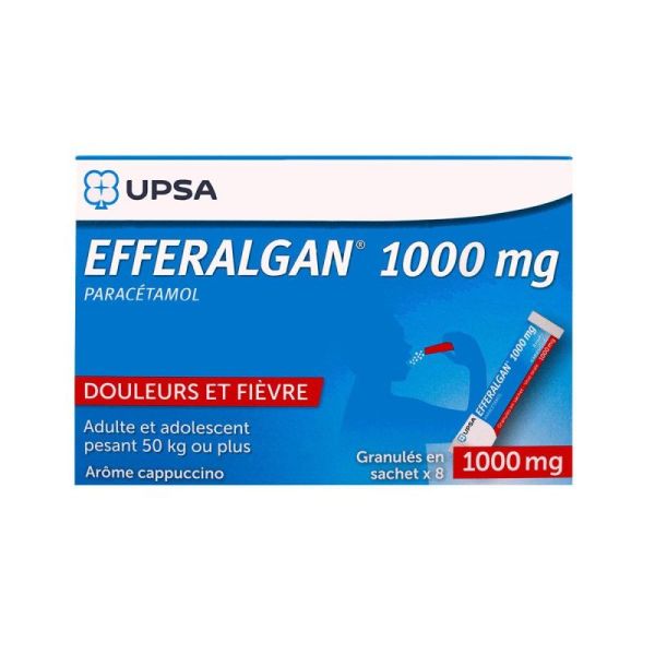 Efferalgan 1 000Mg Sach 8