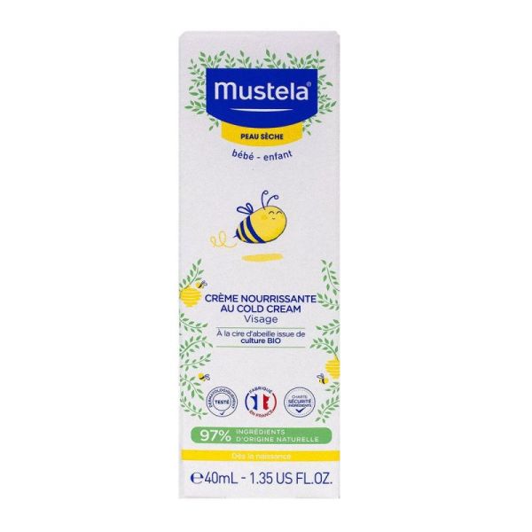 Mustela Bébé Crème Nourrissante Cold Cream 40Ml