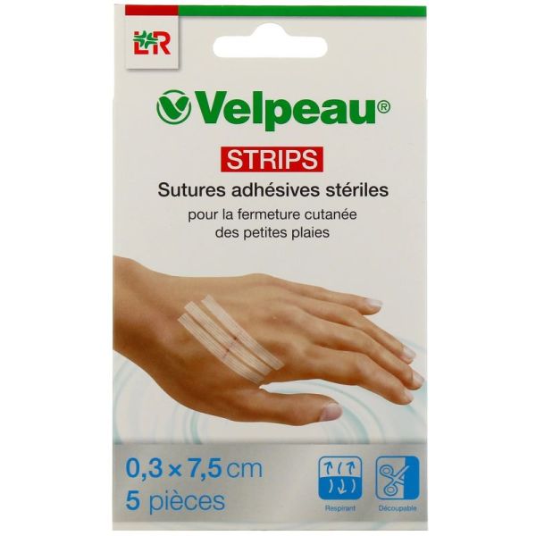 Velpeau Strips 0,3X7,5Cm Band St 5